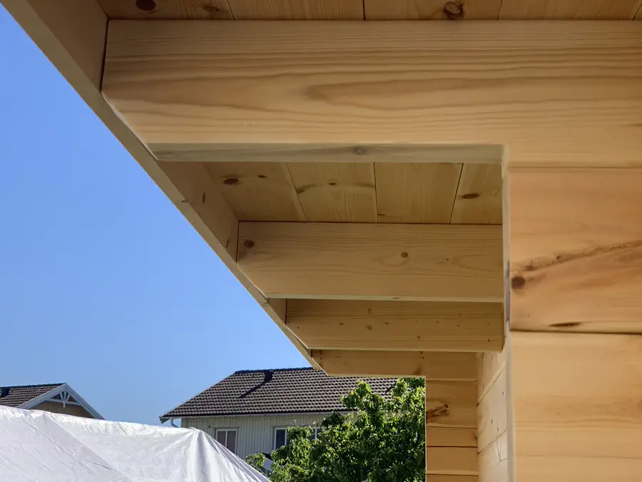 Detalj från bastustuga